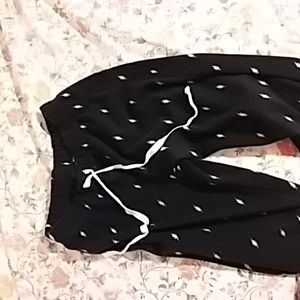 Pj black dotted pants